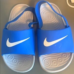 Nike Kids Royal Blue Slide Sandals